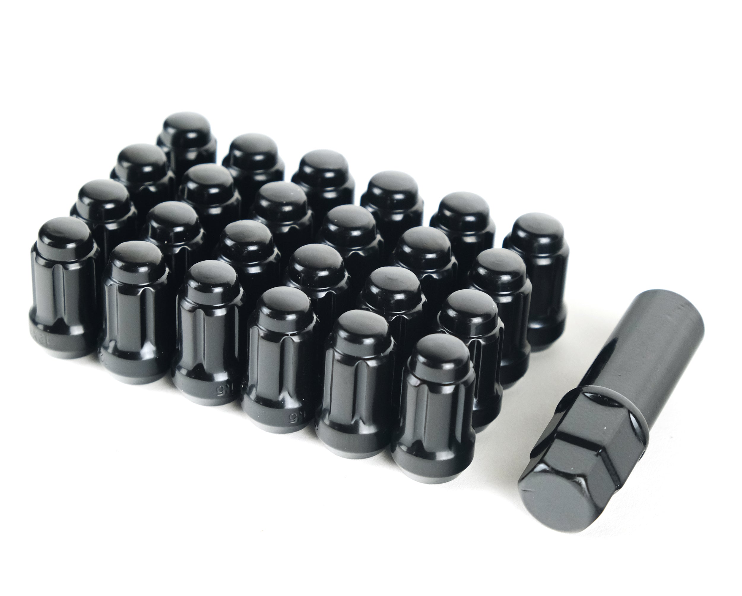 Falcon Wheels M12x1.5 Spline Lug Nut withkey 24pc