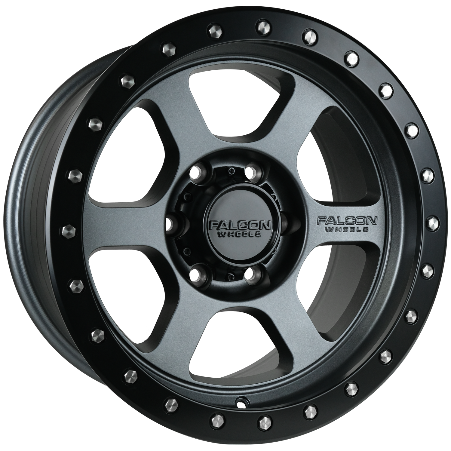 Falcon Wheels T1 - Matte Gunmetal 17x9