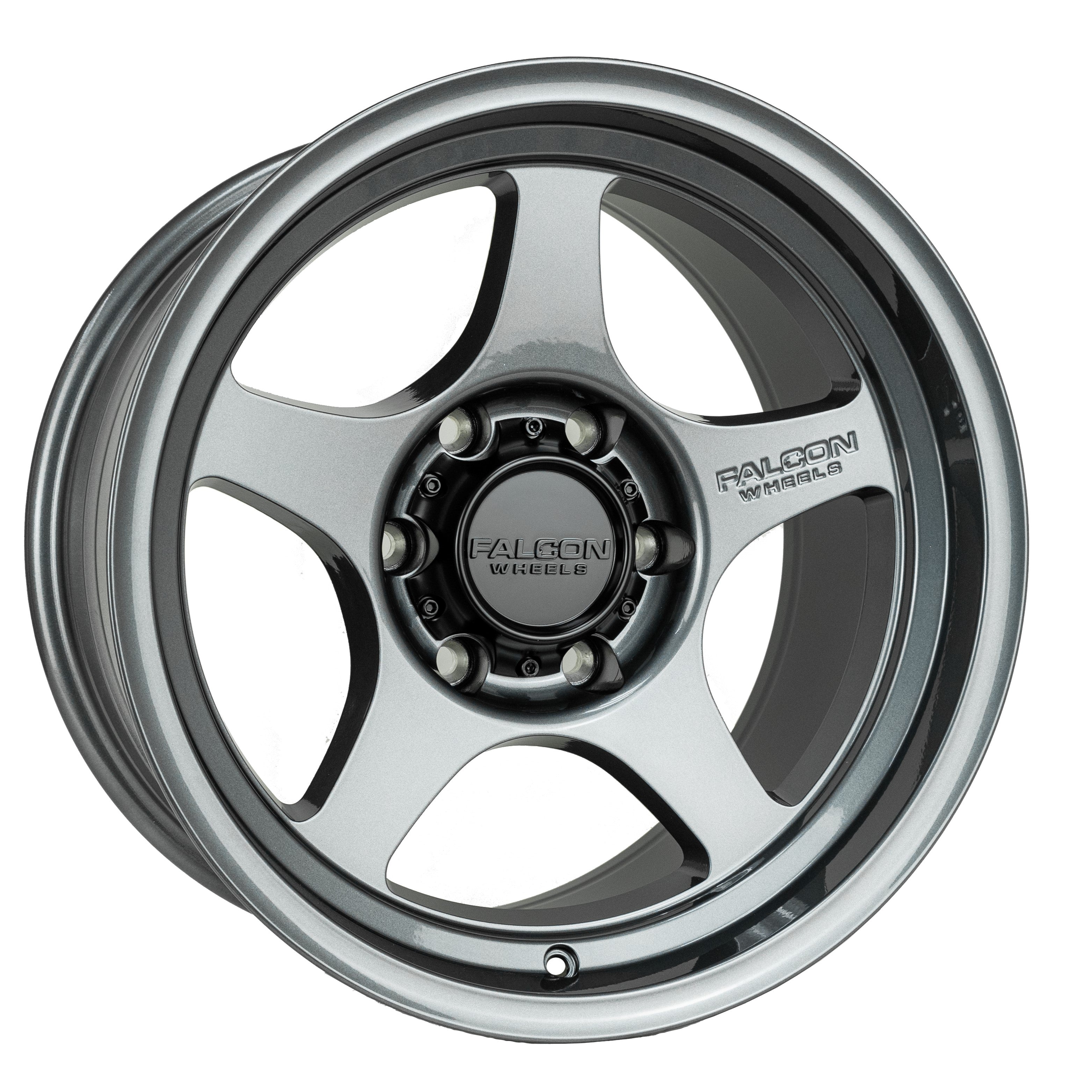 Falcon Wheels T2 - Gloss Gunmetal 17x9