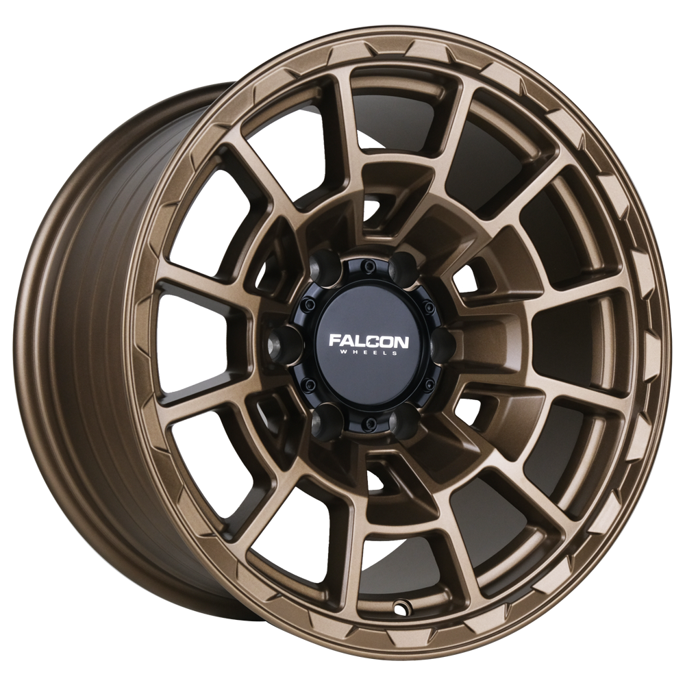 Falcon Wheels T4 Spyder - Matte Bronze 17x9