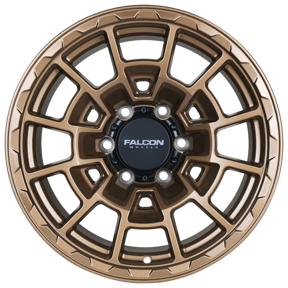 Falcon Wheels T4 Spyder - Matte Bronze 17x9