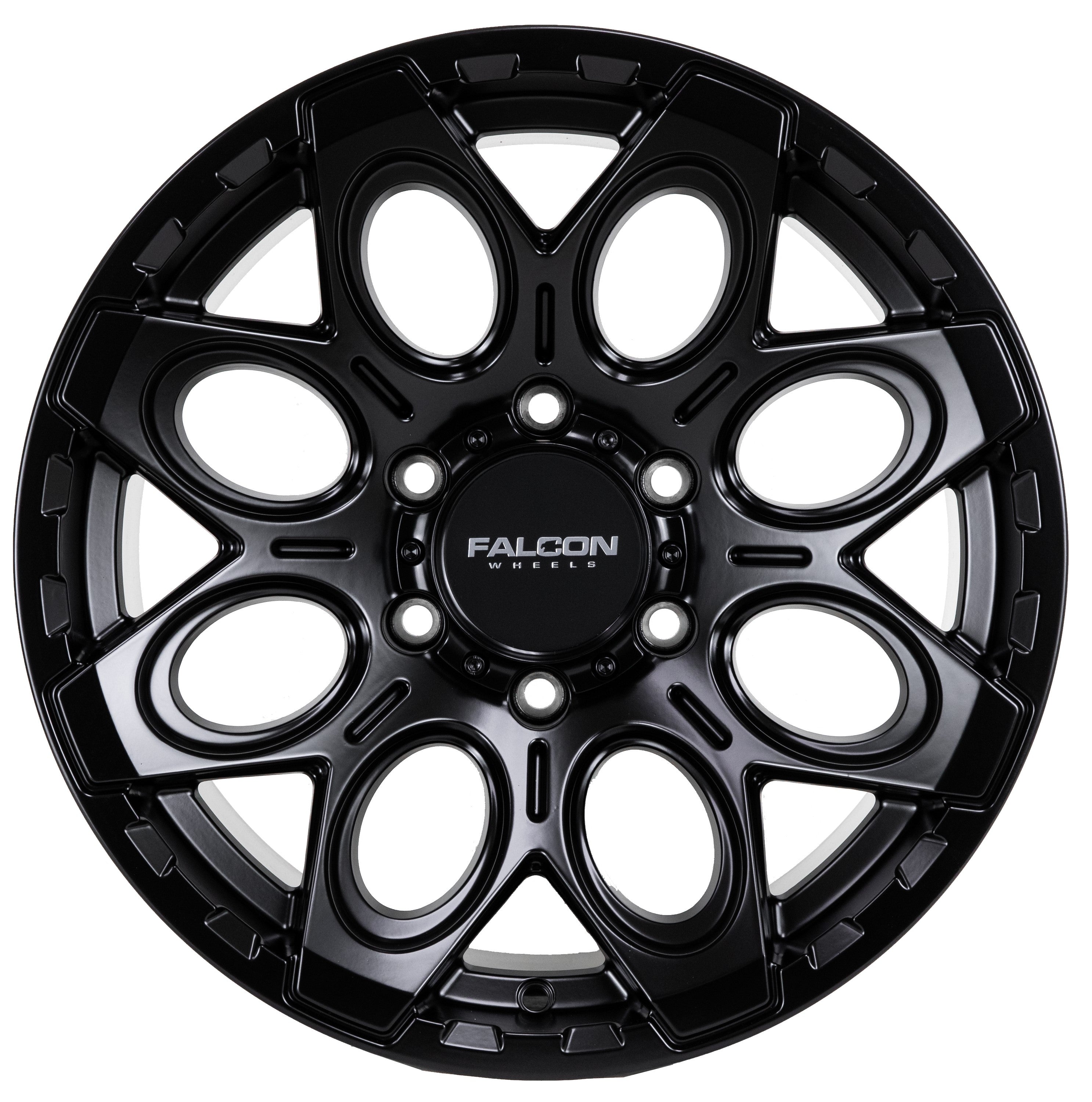 Falcon Wheels T6 - Matte Black 17x9