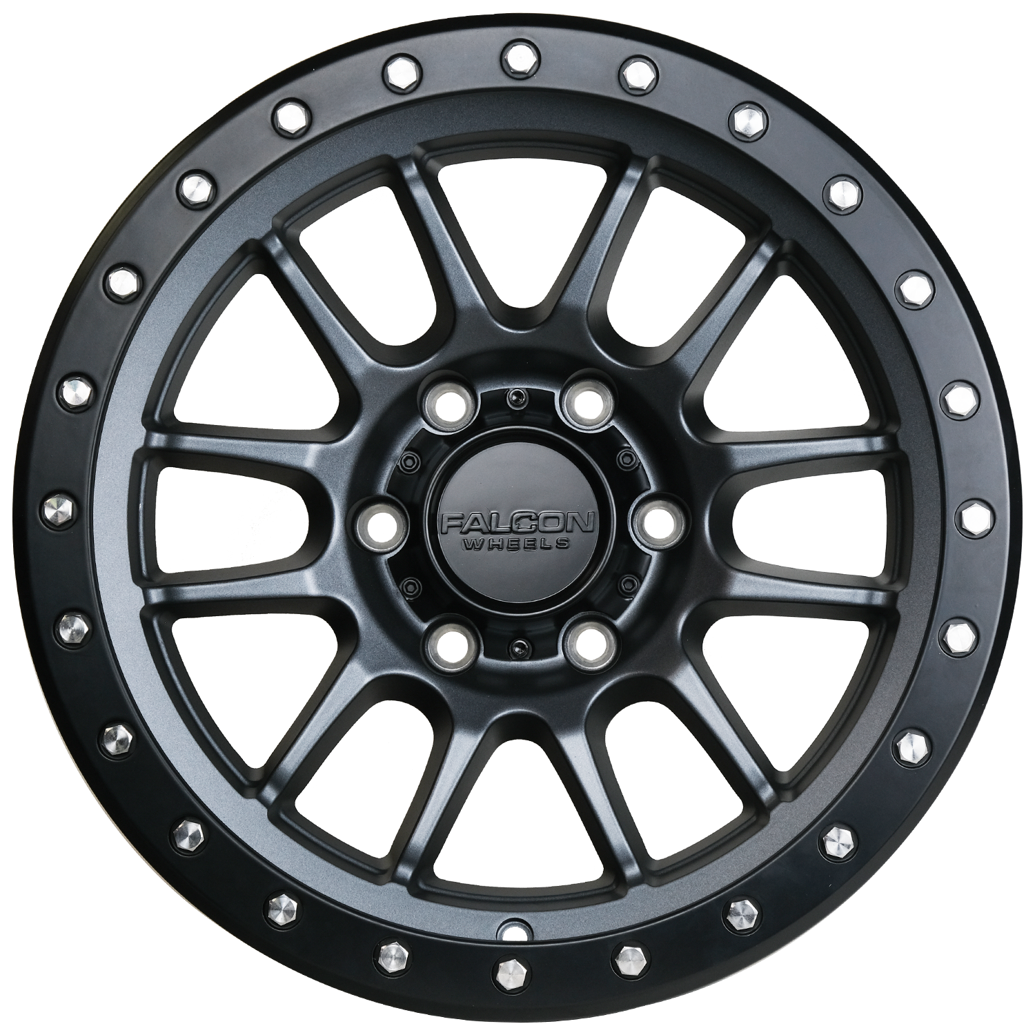 Falcon Wheels T7 - Matte Gunmetal 17x9