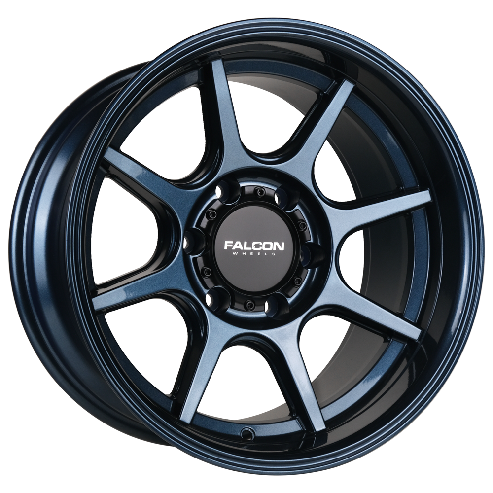 Falcon Wheels T8 Seeker- Battle Blue 17x9