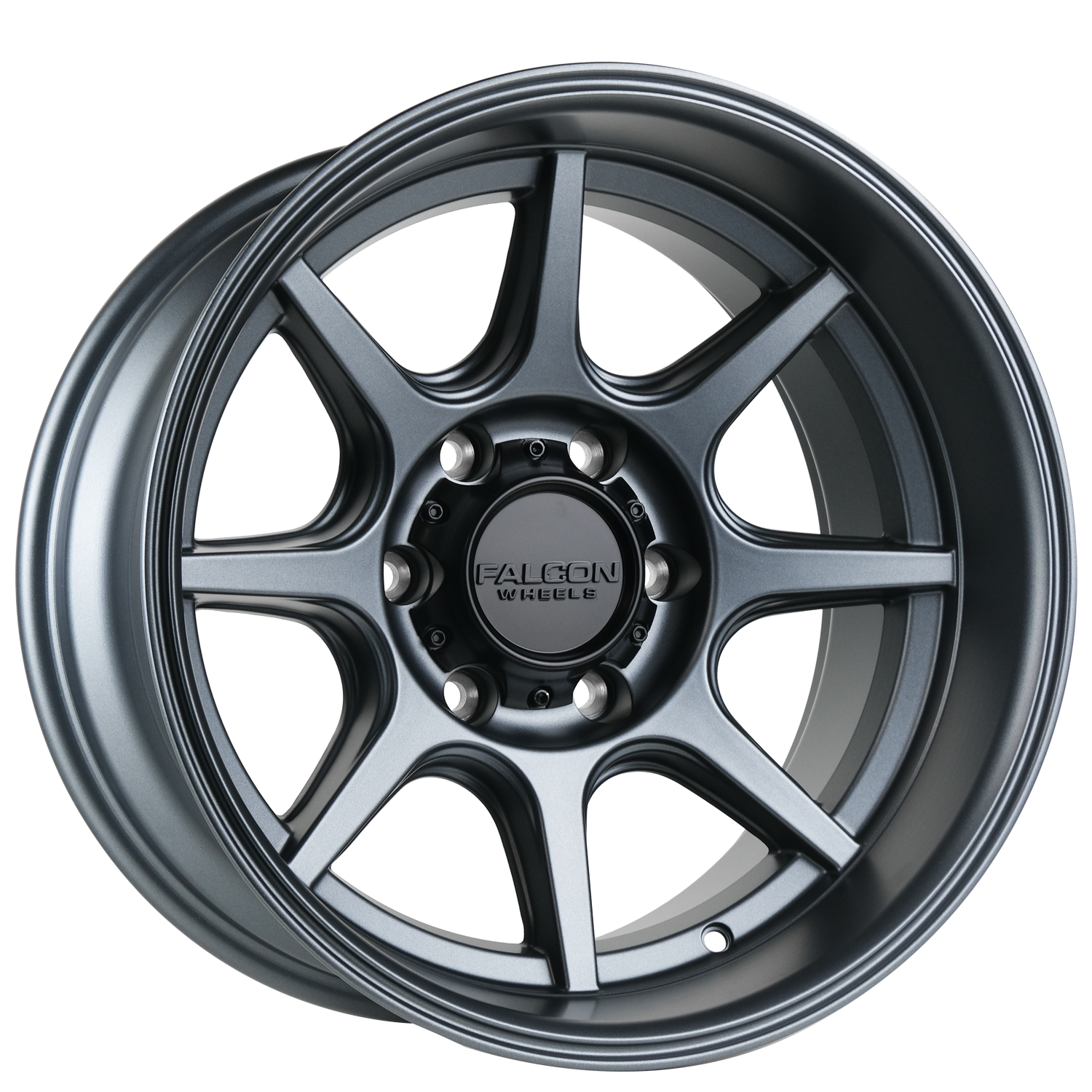 Falcon Wheels T8 Seeker - Matte Gunmetal 17x9