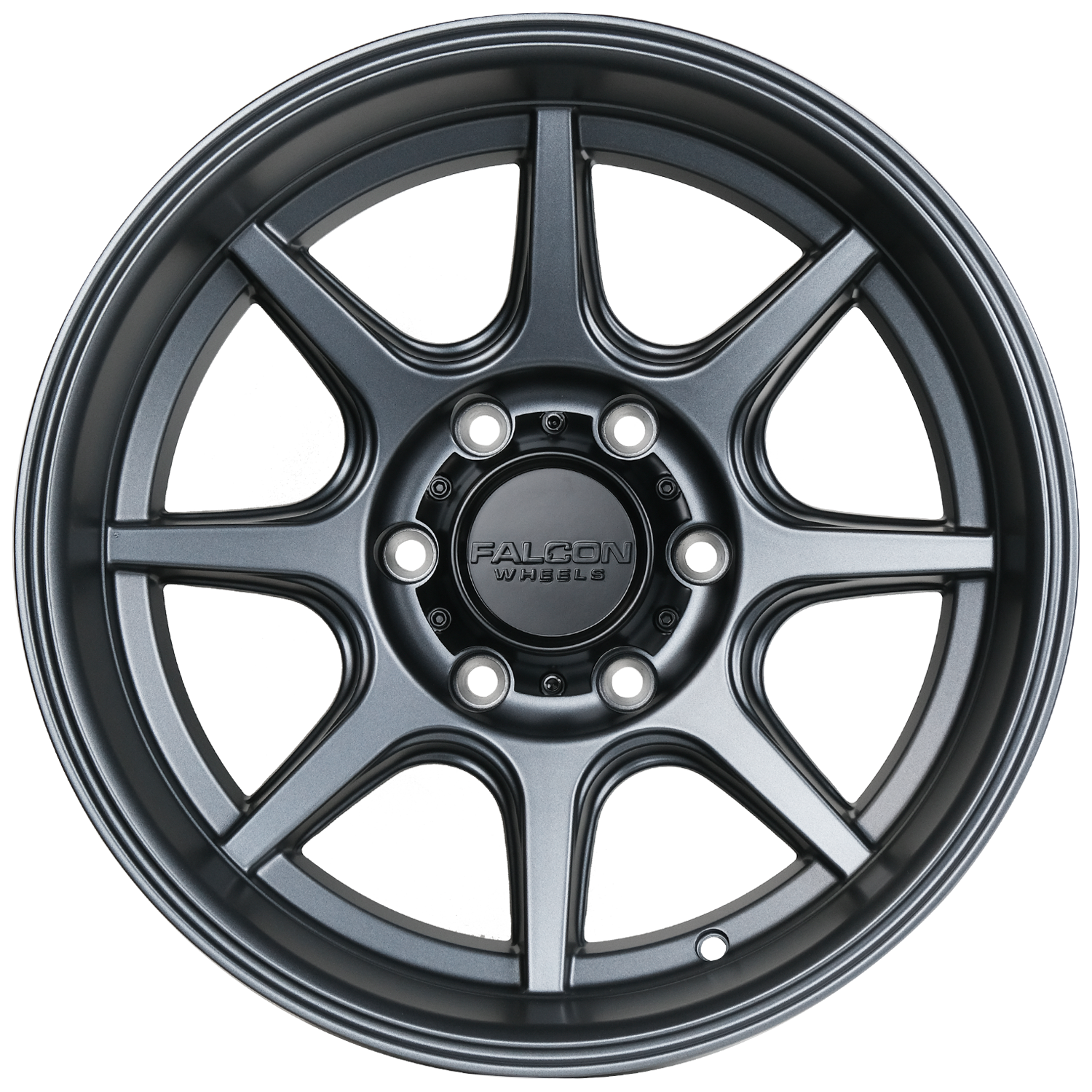Falcon Wheels T8 Seeker - Matte Gunmetal 17x9