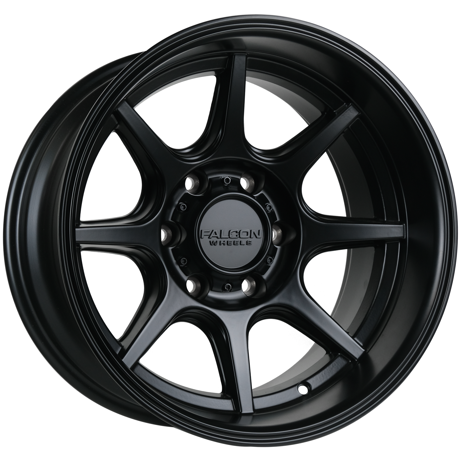 Falcon Wheels T8 Seeker- Matte Black 17x9