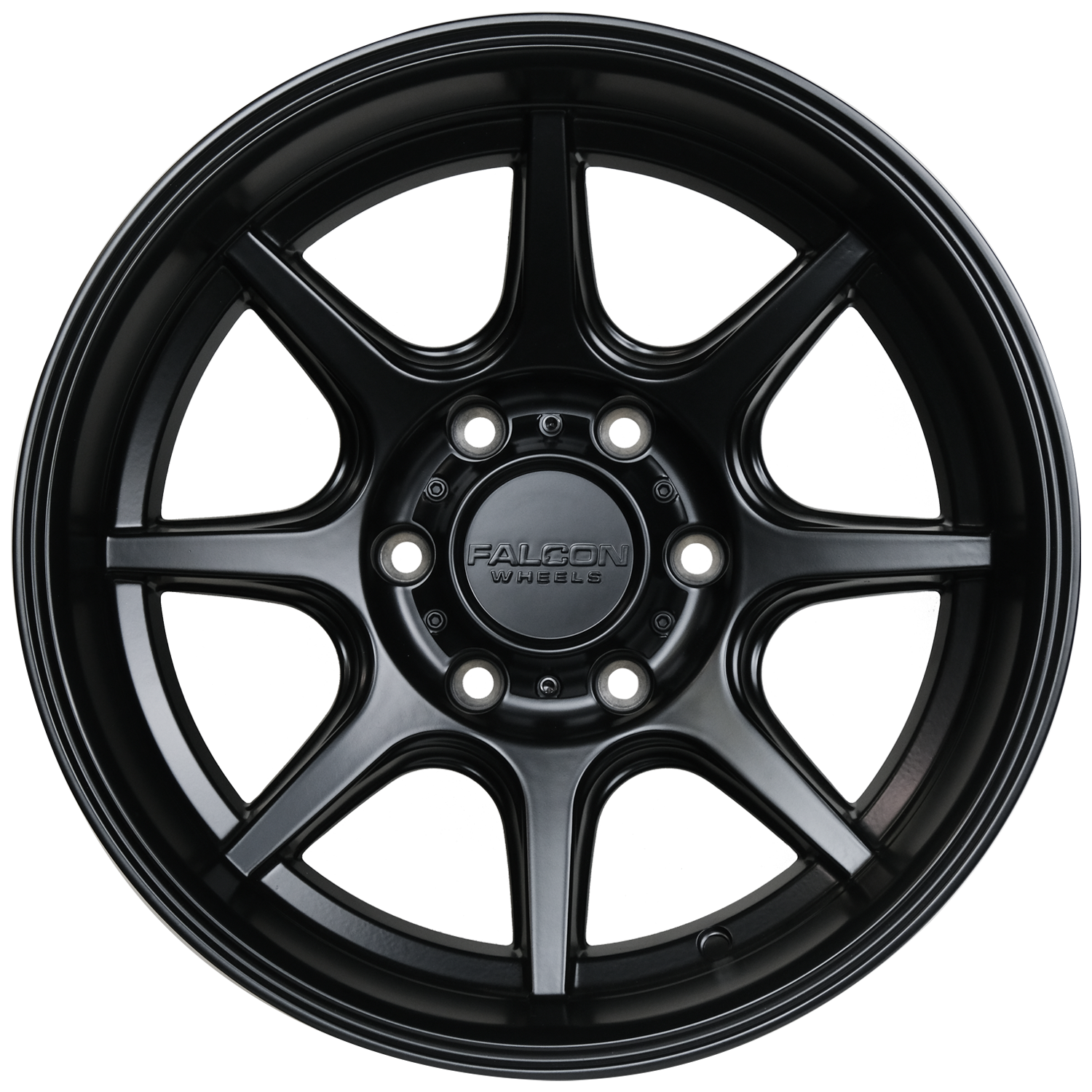 Falcon Wheels T8 Seeker- Matte Black 17x9