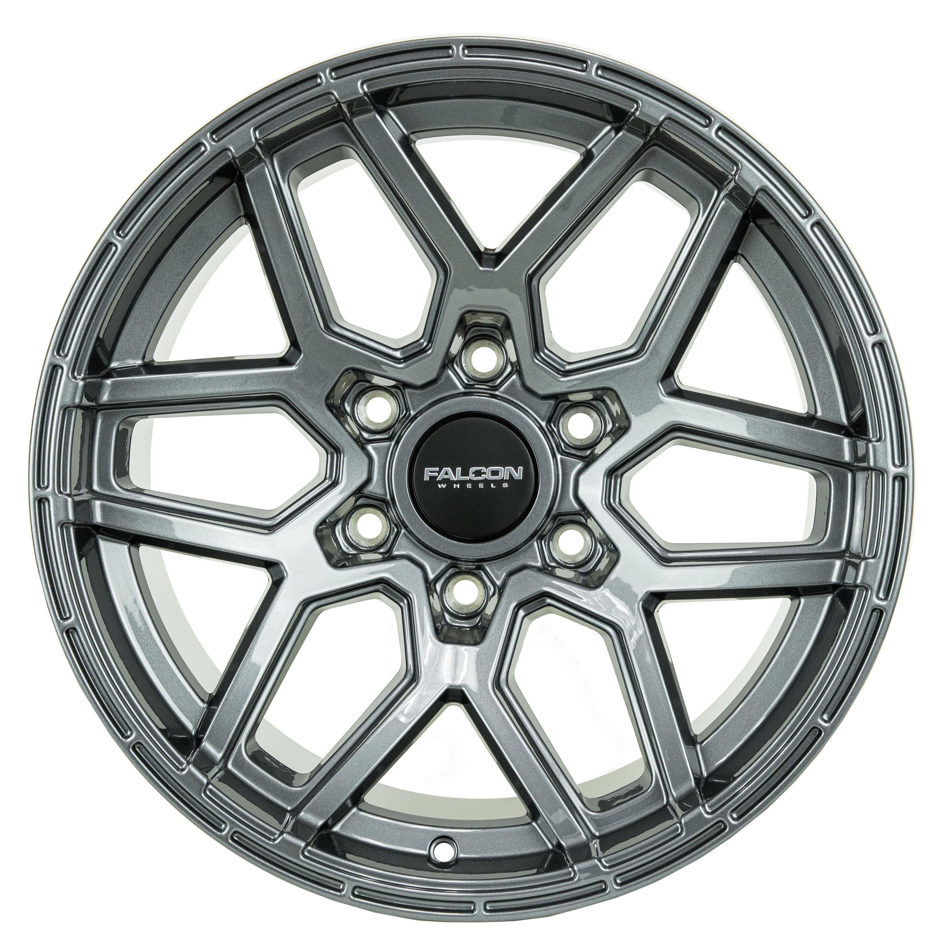 Falcon Wheels T9 Atlas -gloss Gunmetal 17x9