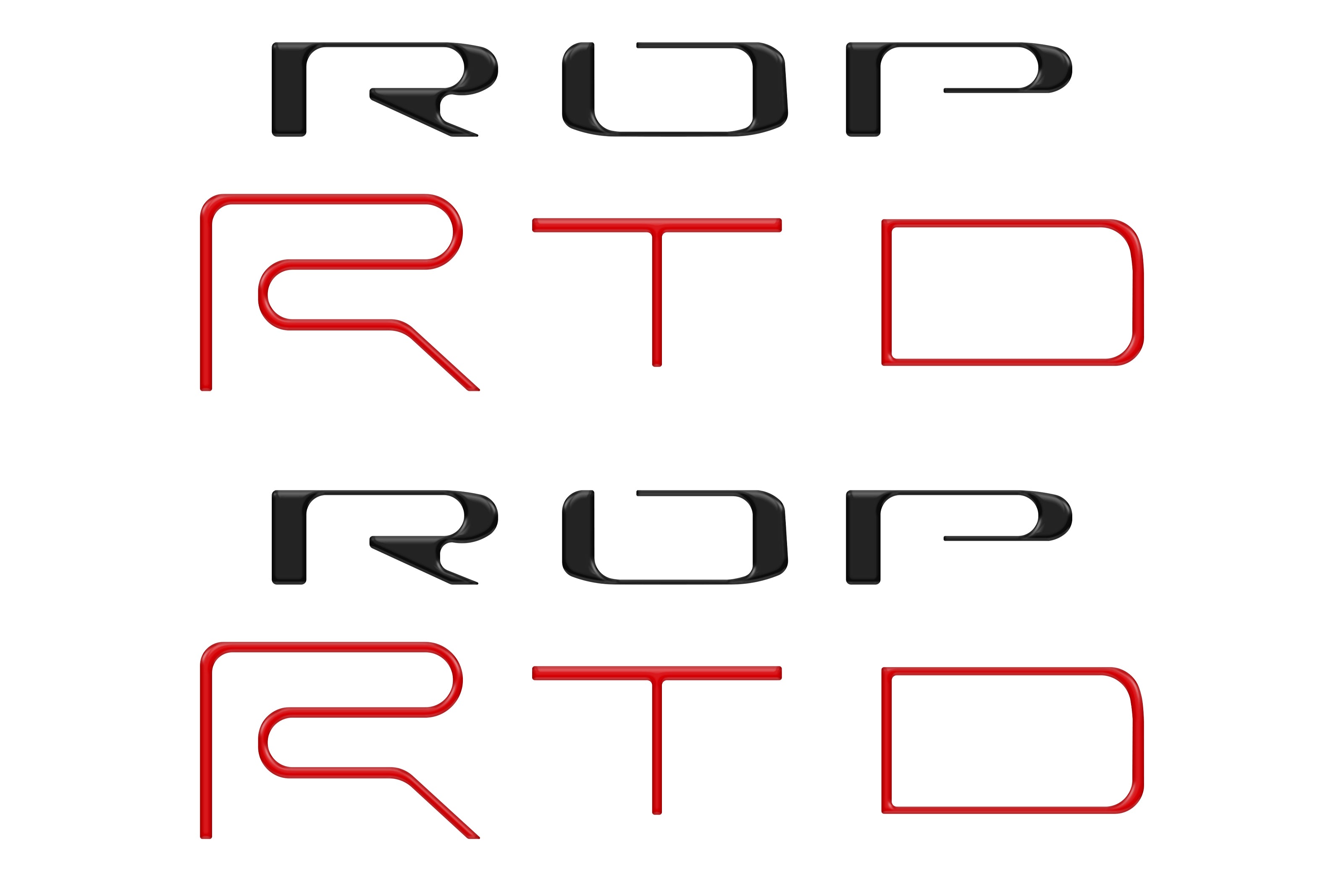 Bed Side Letter Inserts Fits 2022-2023 Toyota Tacoma TRD Pro
