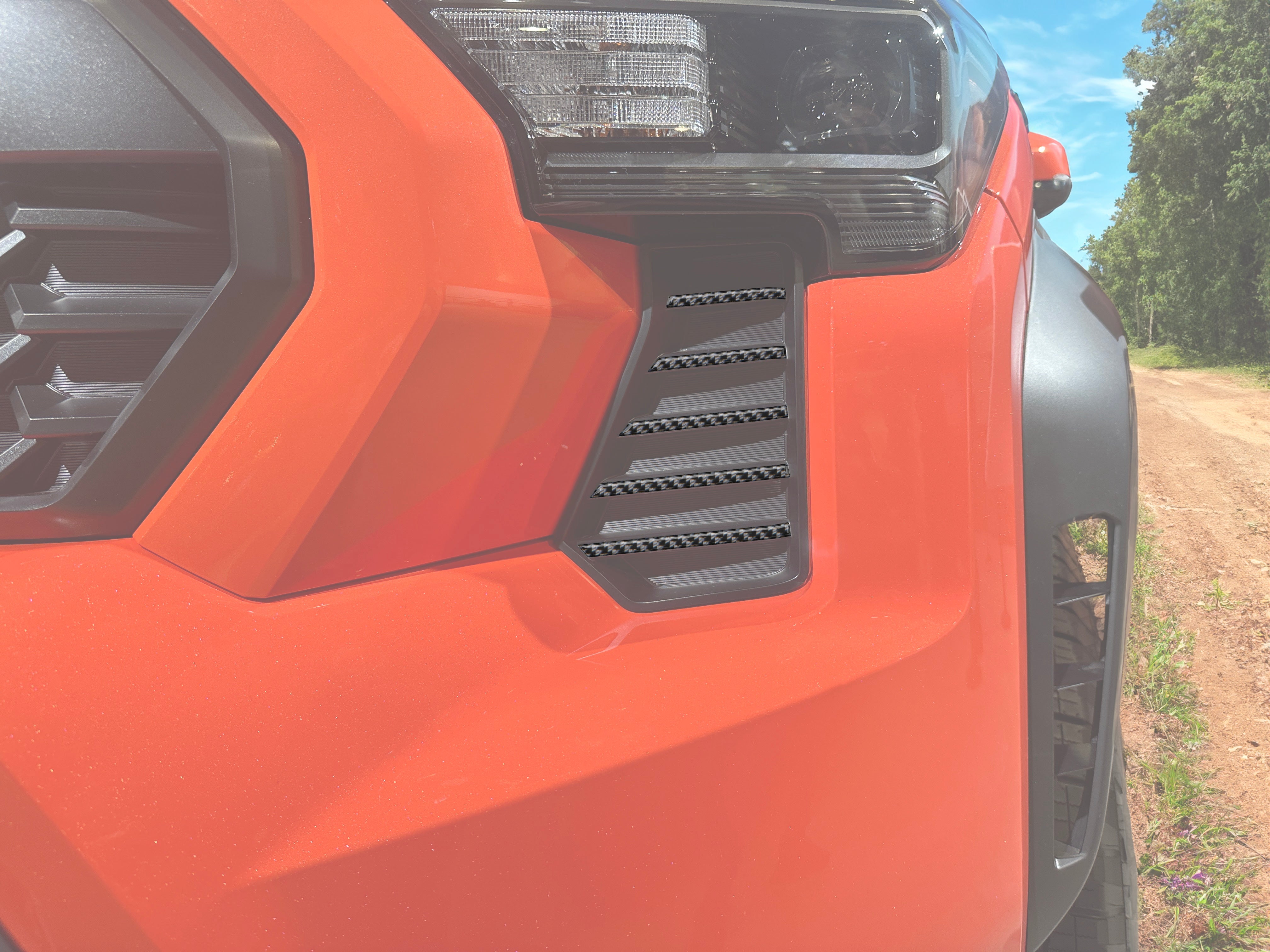 Grille Side Line Accent Trim Fits 2024-2025 Toyota Tacoma
