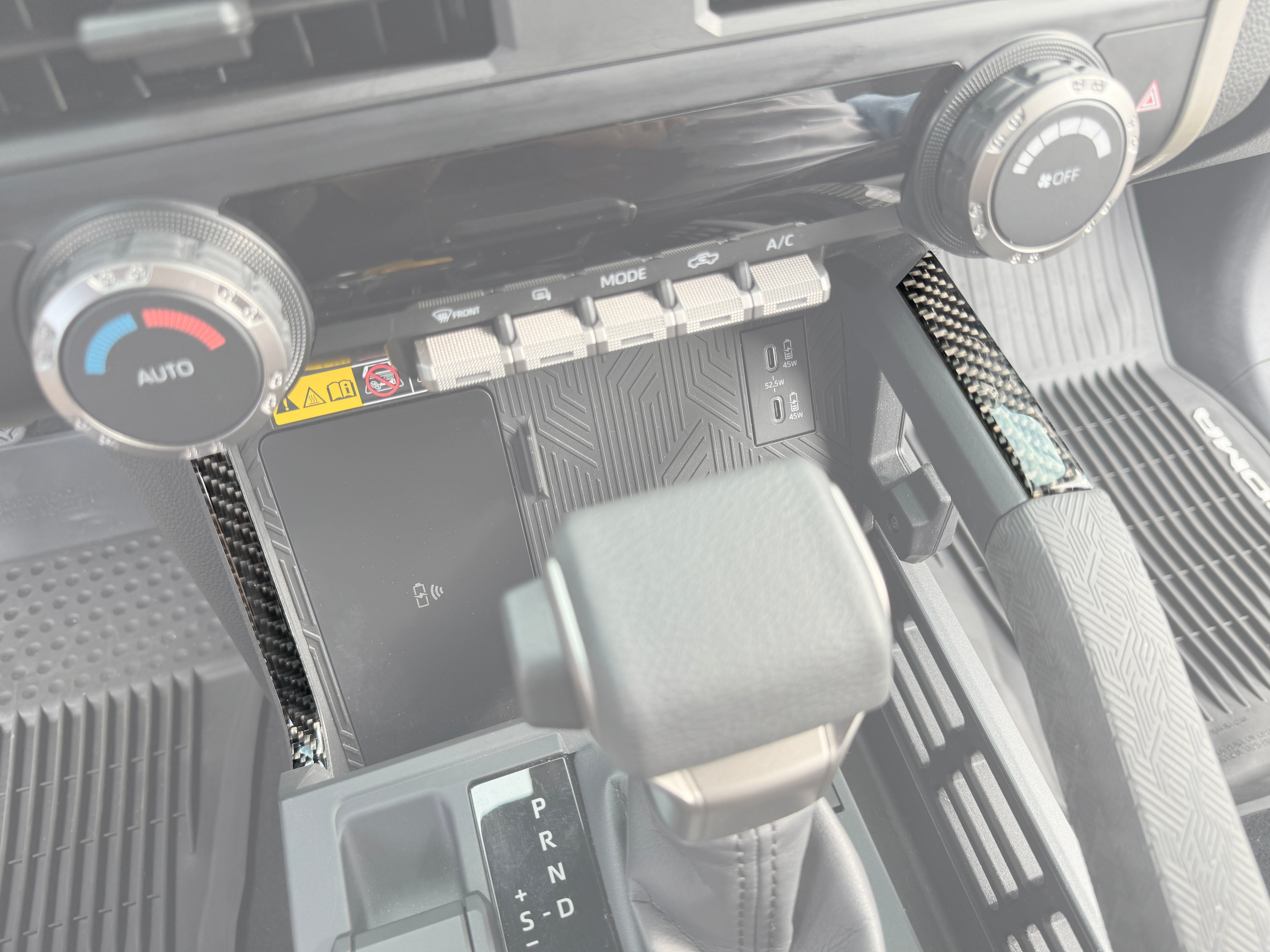 Center Console Lines Accent Trim Fits 2024-2026 Toyota Tacoma & 2025-2026 4Runner