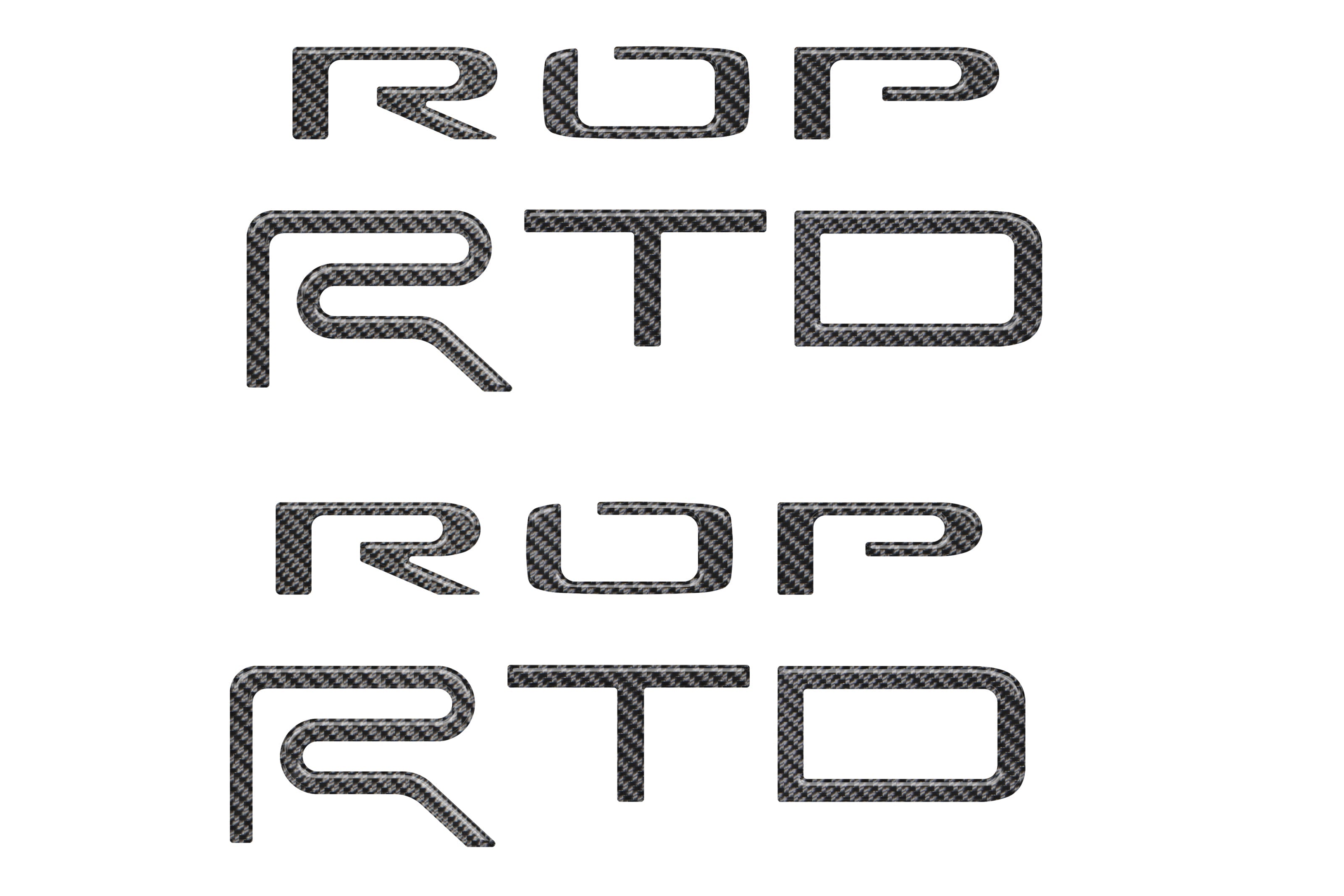 Bed Side Letter Inserts Fits 2015-2021 Toyota Tundra TRD Pro