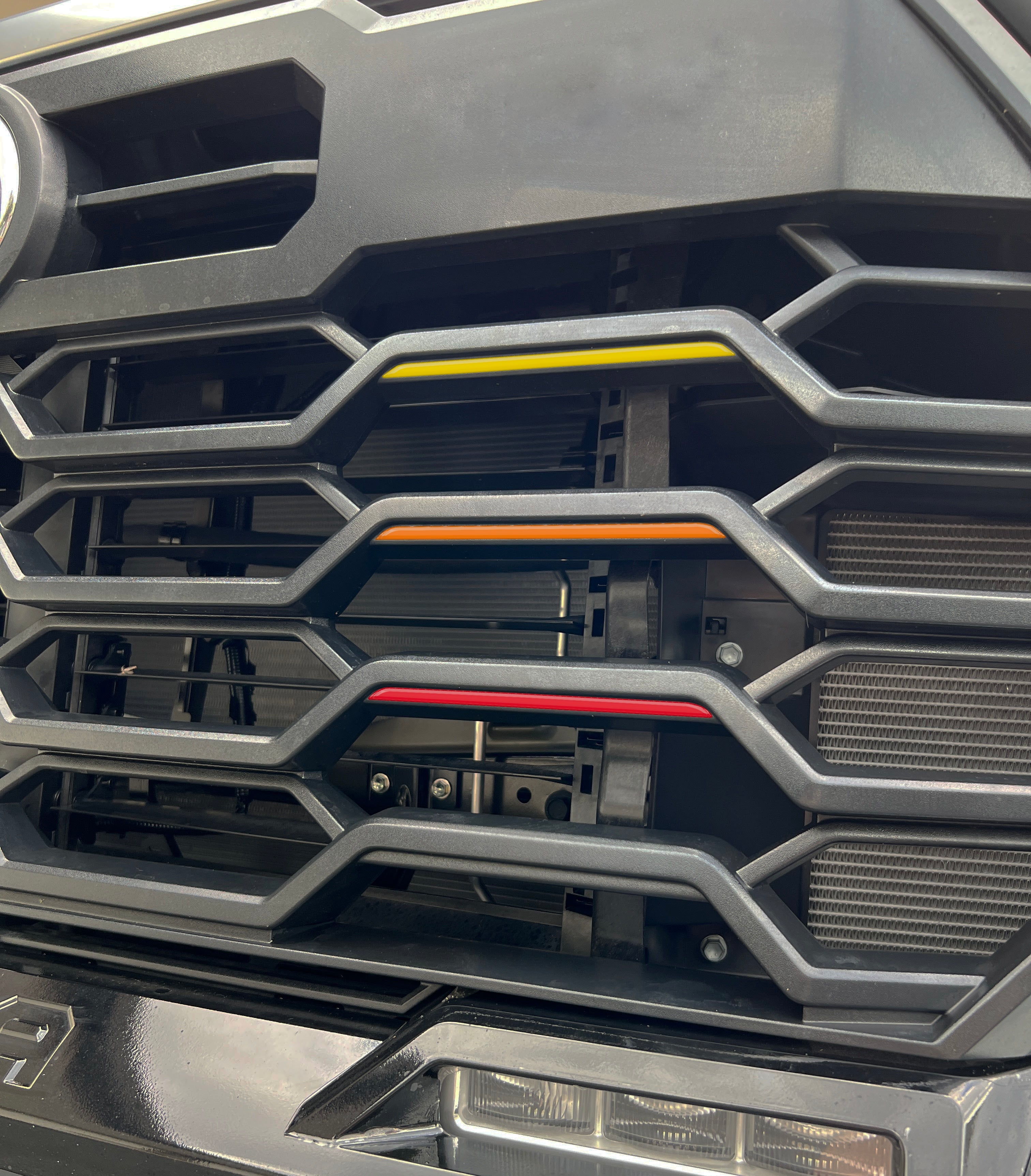 TRD Grille TRI-Color Line Inserts Fits 2022-2025 Toyota Tundra & 2023-2025 Toyota Sequoia