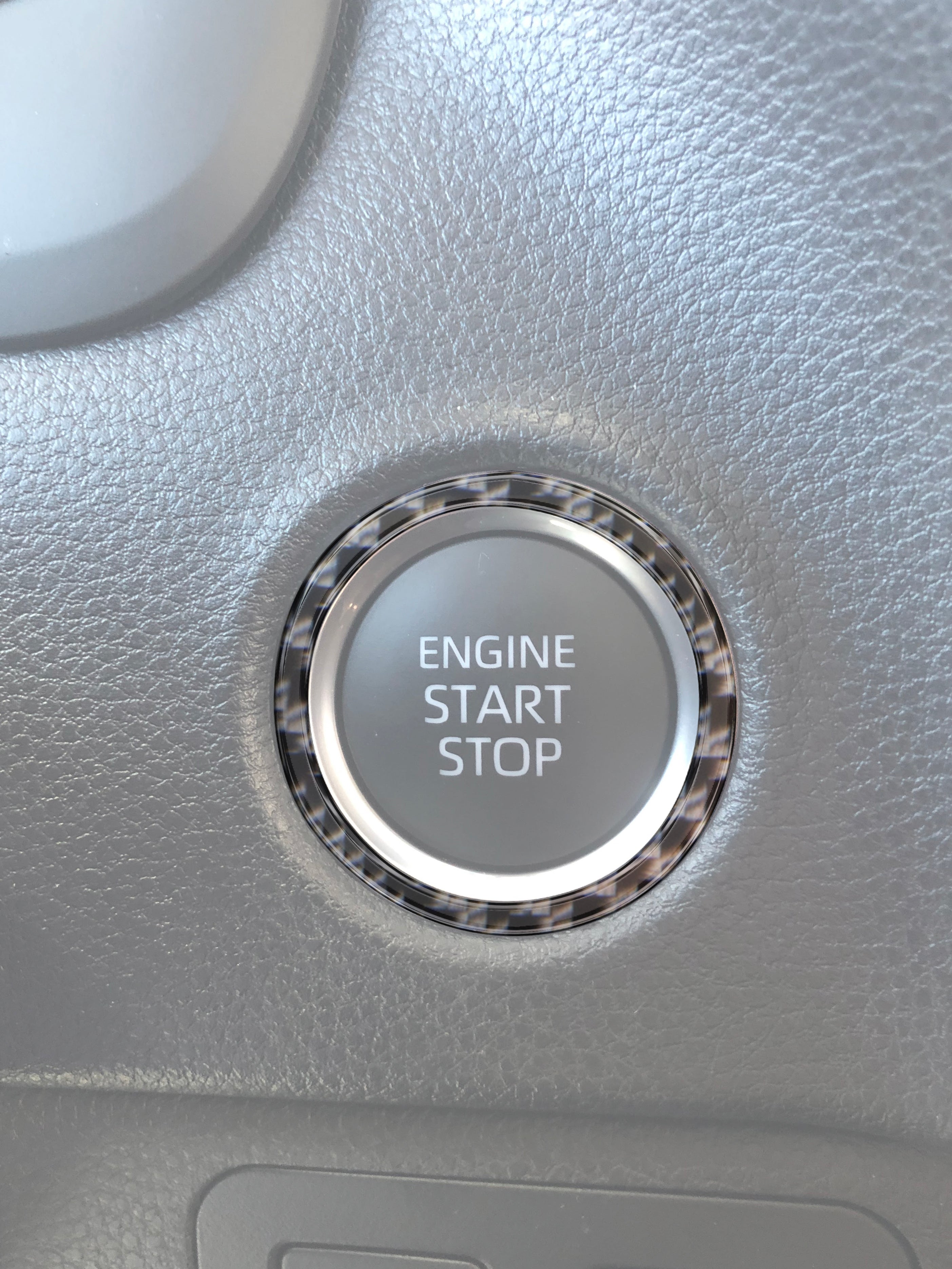 Push to Start Button Accent Trim Fits 2022-2025 Toyota Tundra & 2023-2025 Toyota Sequoia