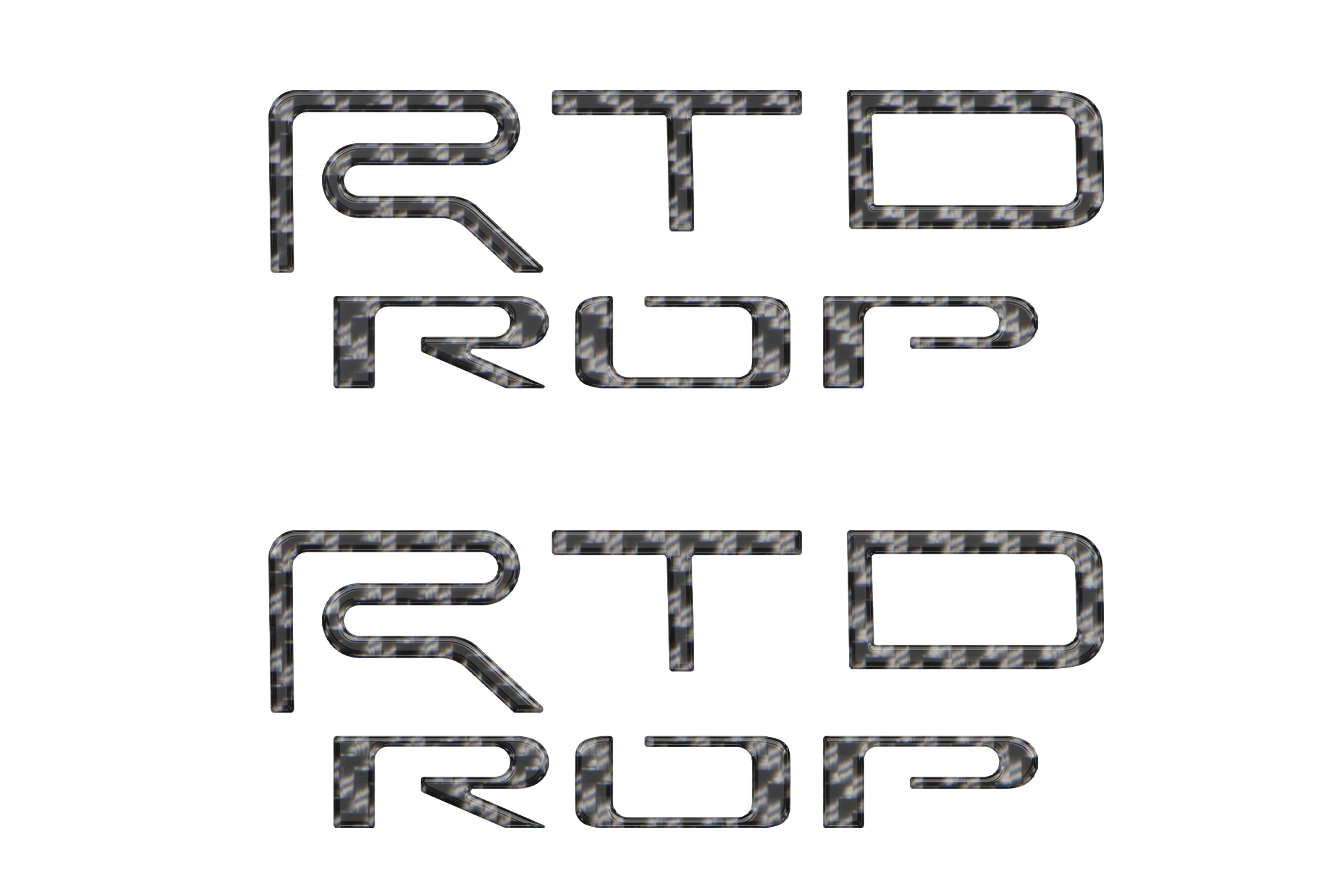 Hood Louver Letter Overlays Fits 2022-2025 Toyota Tundra TRD Pro