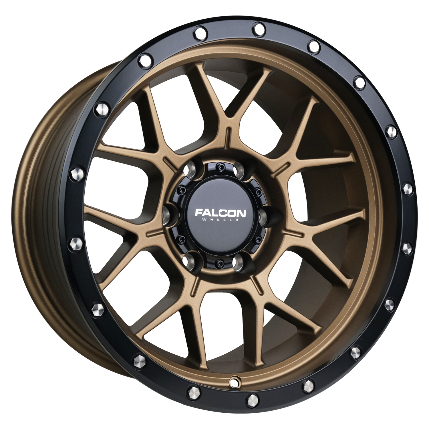 Falcon Wheels TX - Titan Matte Bronze 17x9