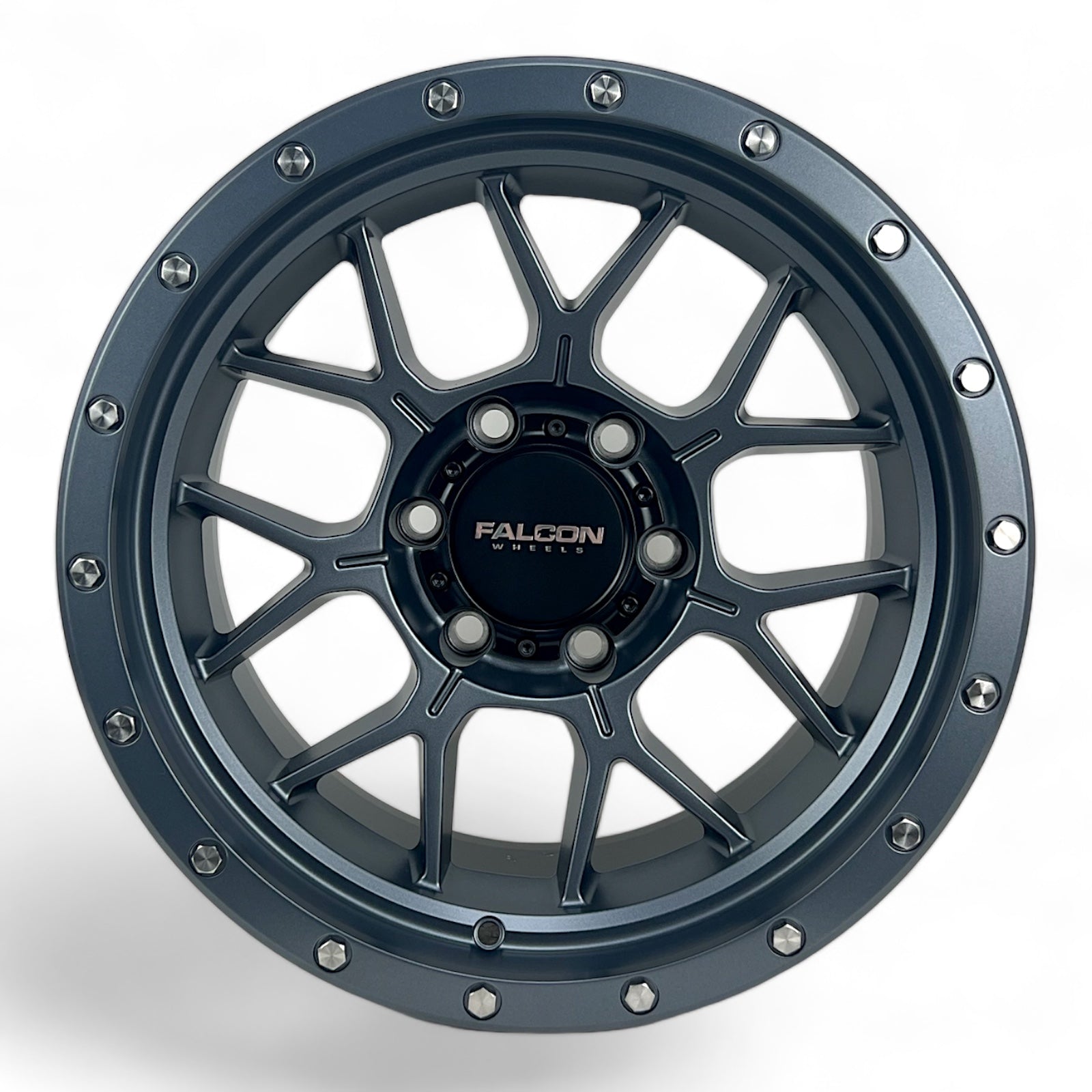 Falcon Wheels TX - Titan Matte Gunmetal 17x9