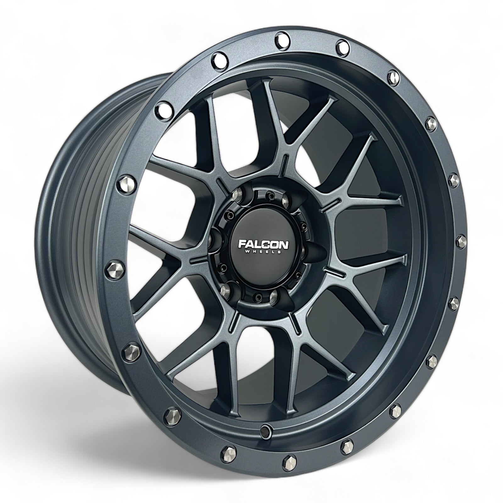 Falcon Wheels TX - Titan Matte Gunmetal 17x9