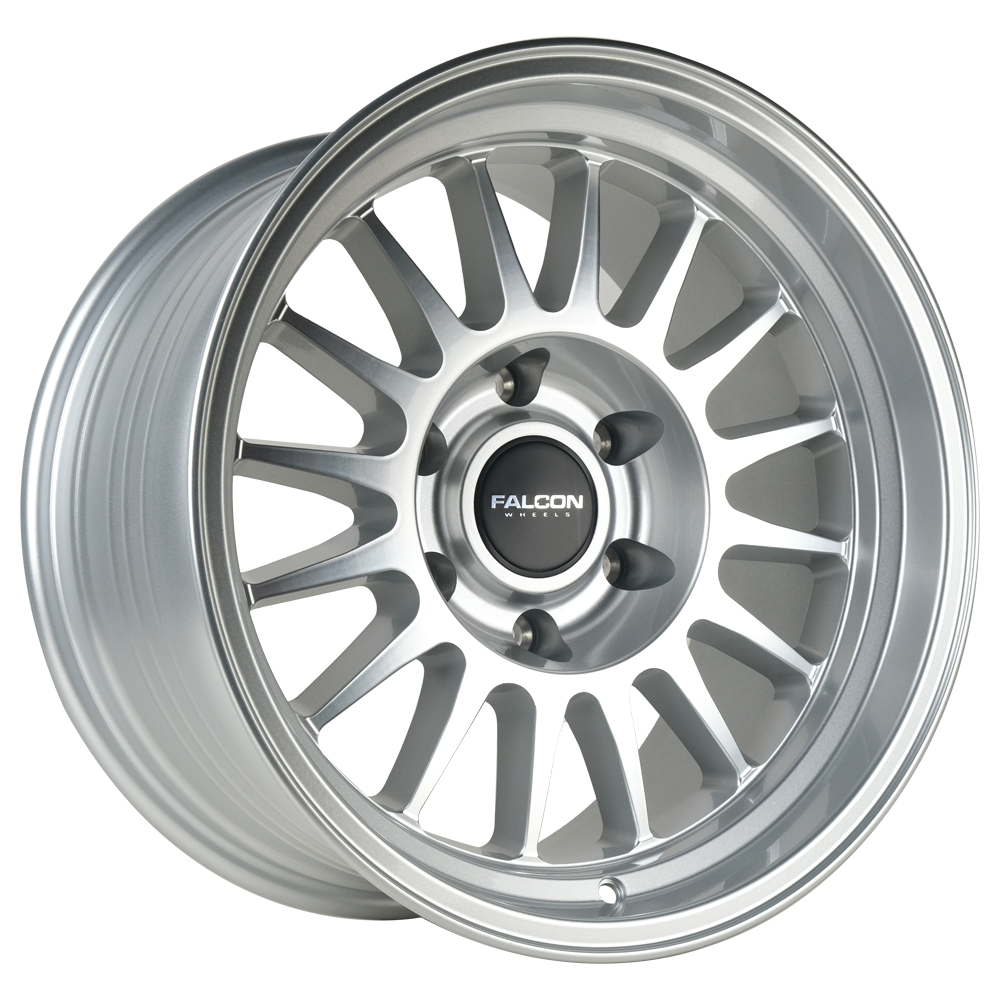 Falcon Wheels TX2 - Stratos Silver with Machine Face 17x9