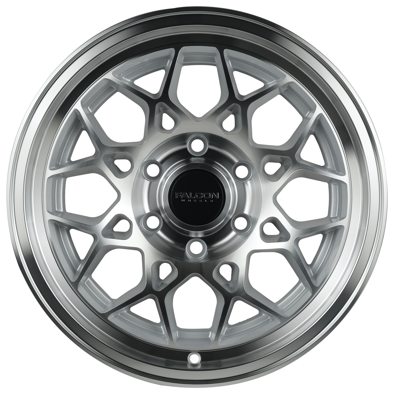 Falcon Wheels TX3 - Evo Silver with Machine Face 17x9