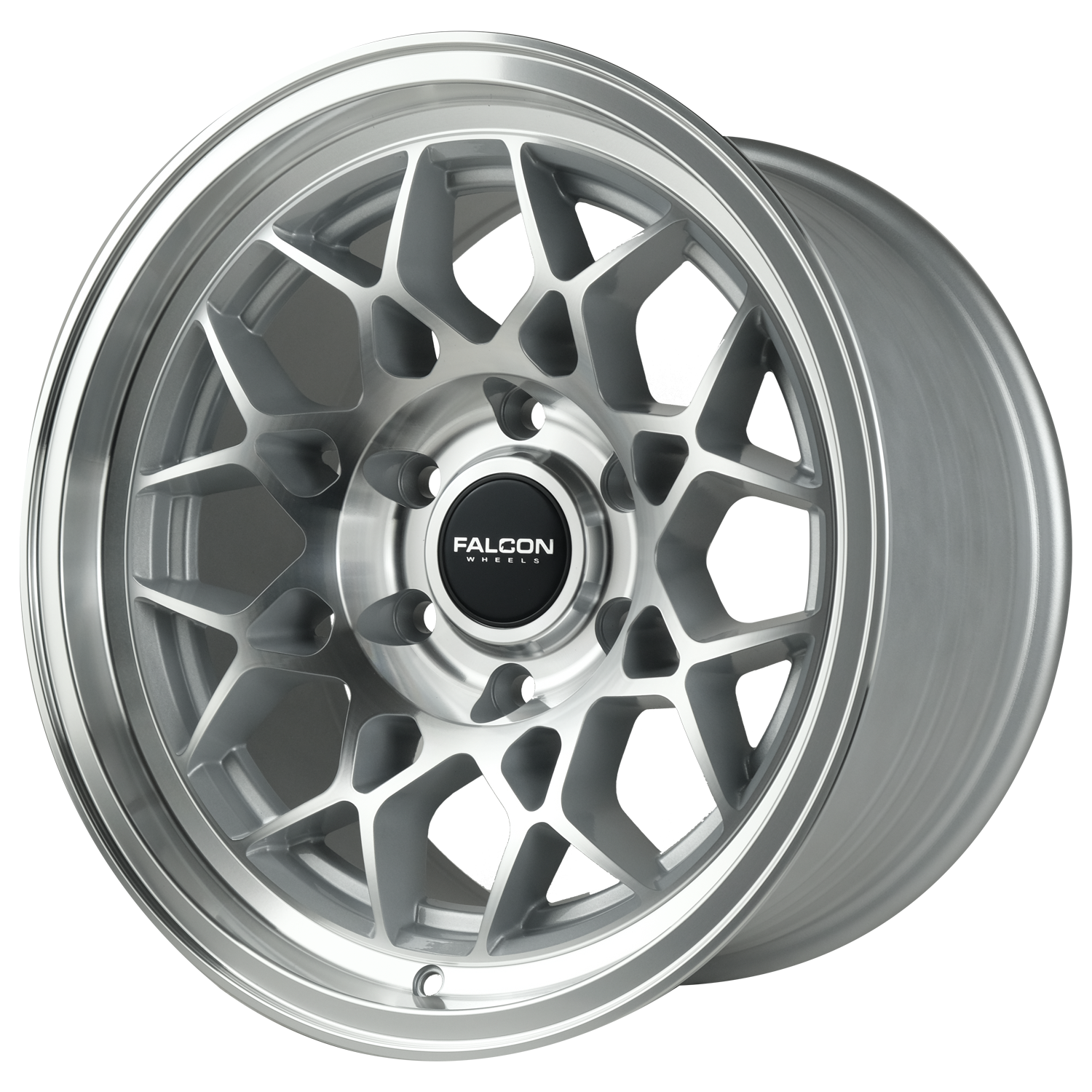 Falcon Wheels TX3 - Evo Silver with Machine Face 17x9