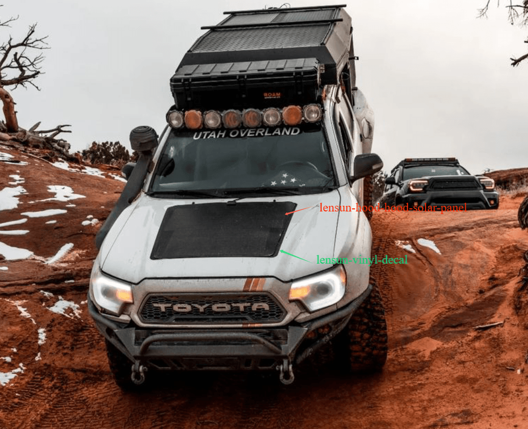 Black Vinyl Hood Decal Sticker for 2005–2015 Toyota Tacoma