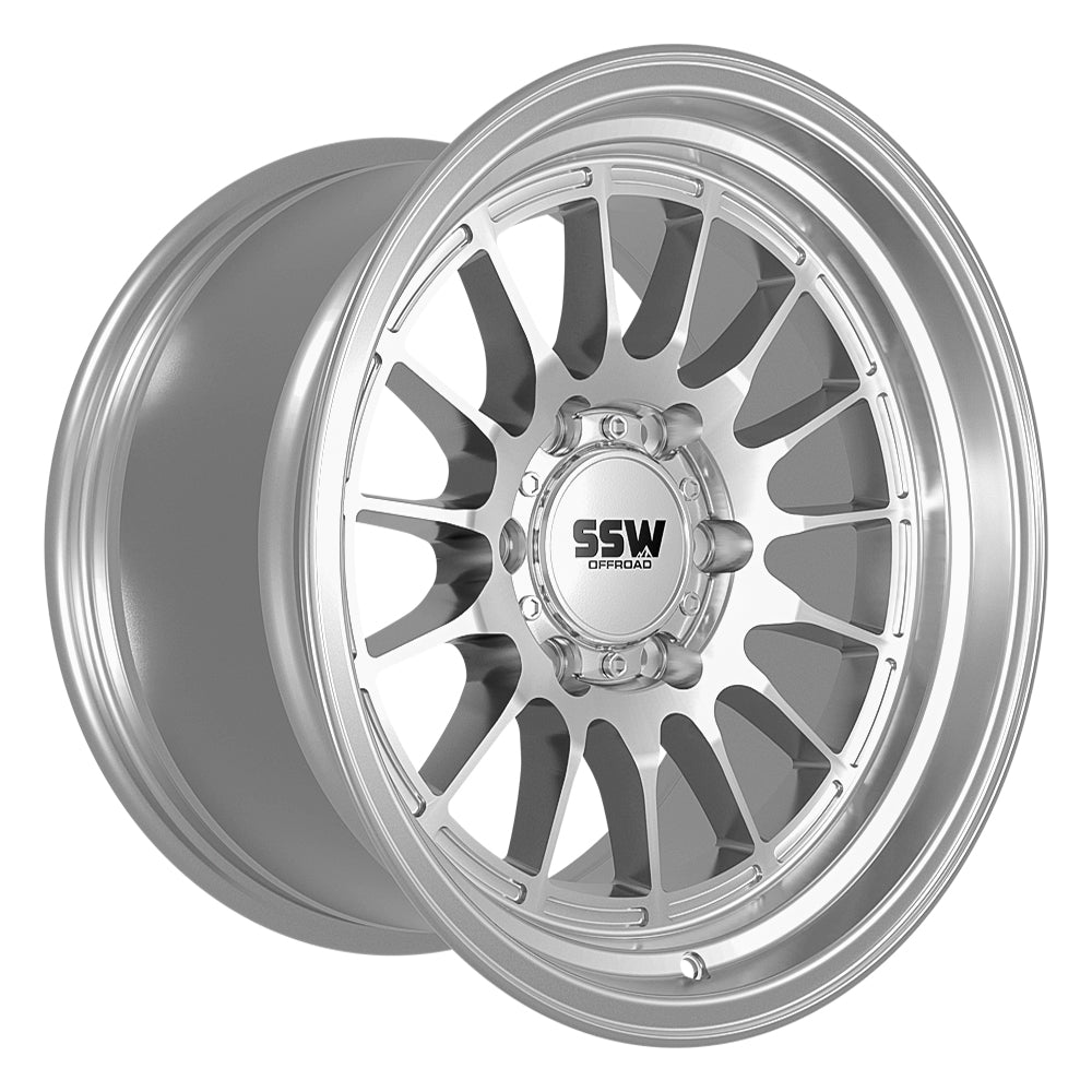 SSW Off-road Dakar in Machined Silver - 17x9.0 with -25 Offset