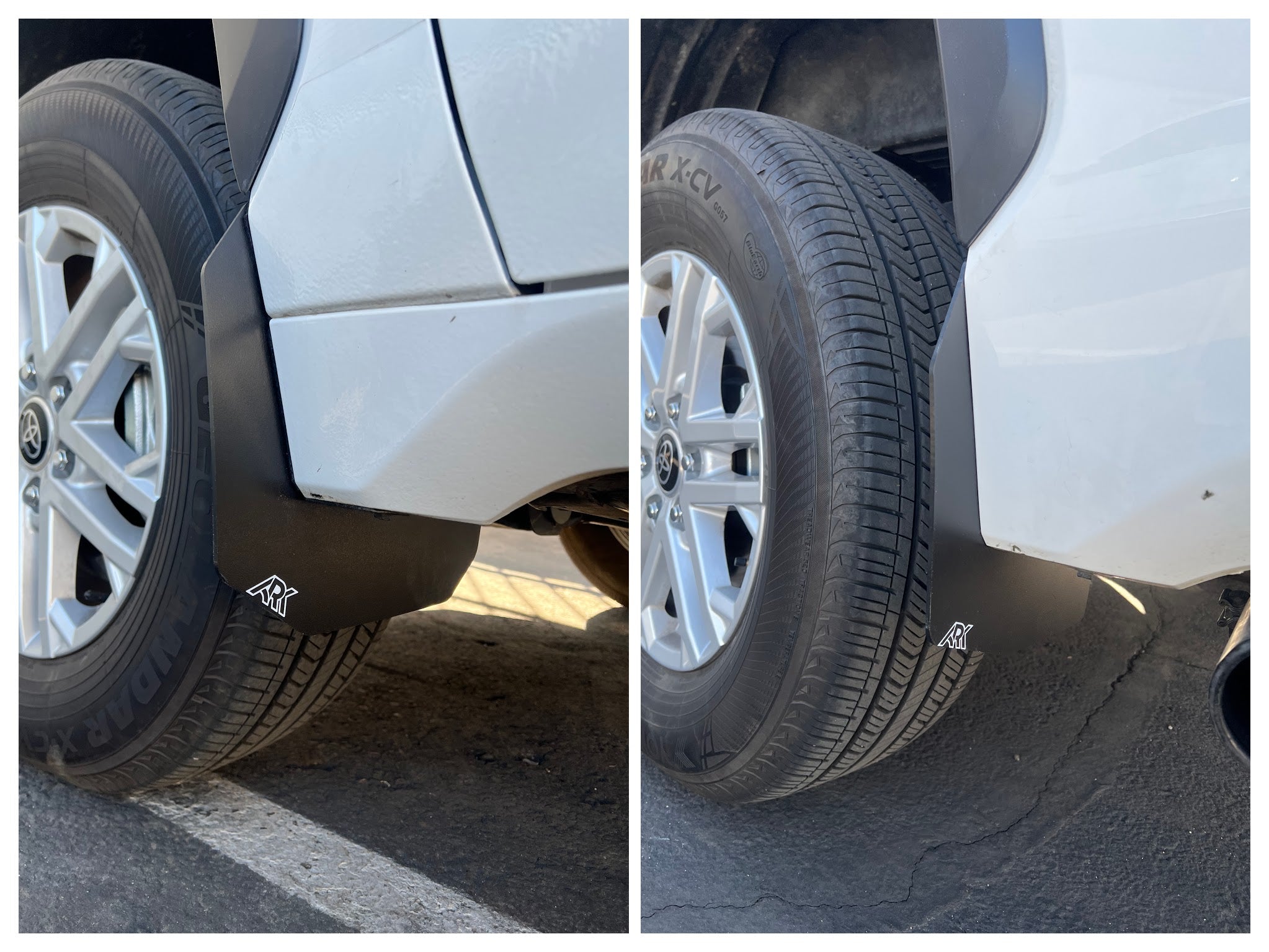 Ark Splash Guards TriXPoly Mid Mud Flaps for 2022+ Toyota Tundra