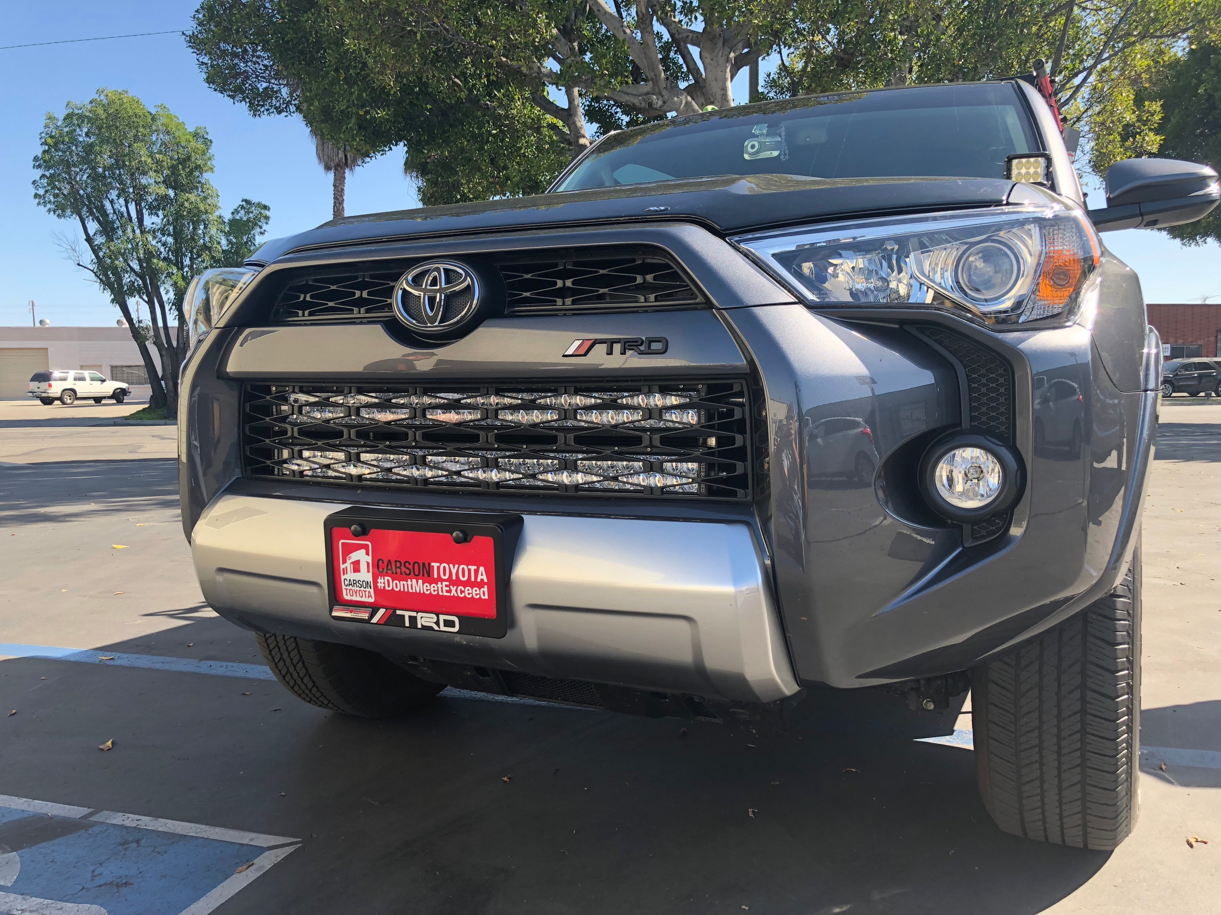 32" Hidden Grille LED Light Bar Brackets Kit Fits 2014-2024 Toyota 4Runner