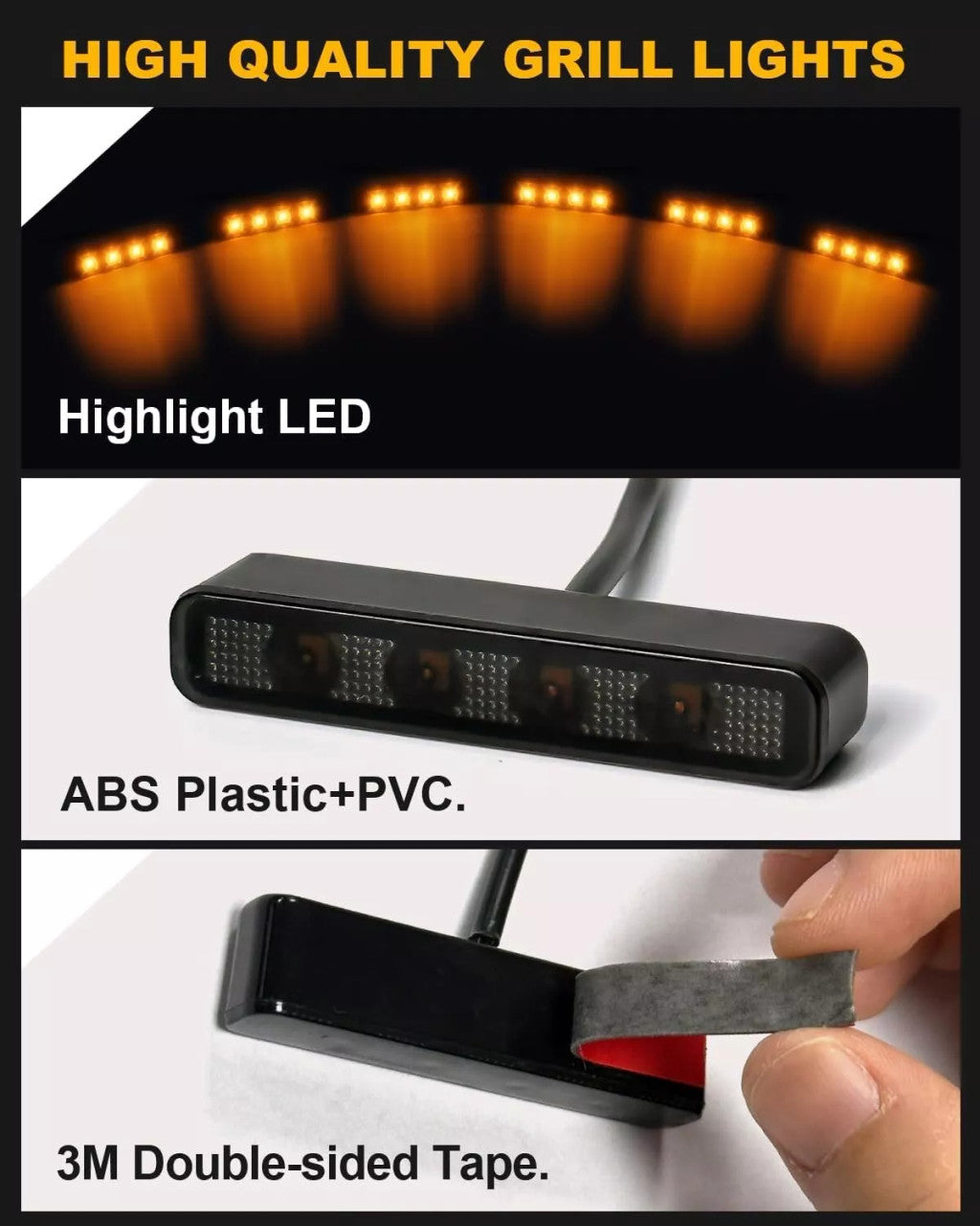 Amber Tundra Raptor Lights for 2007–2024 Toyota Tundra