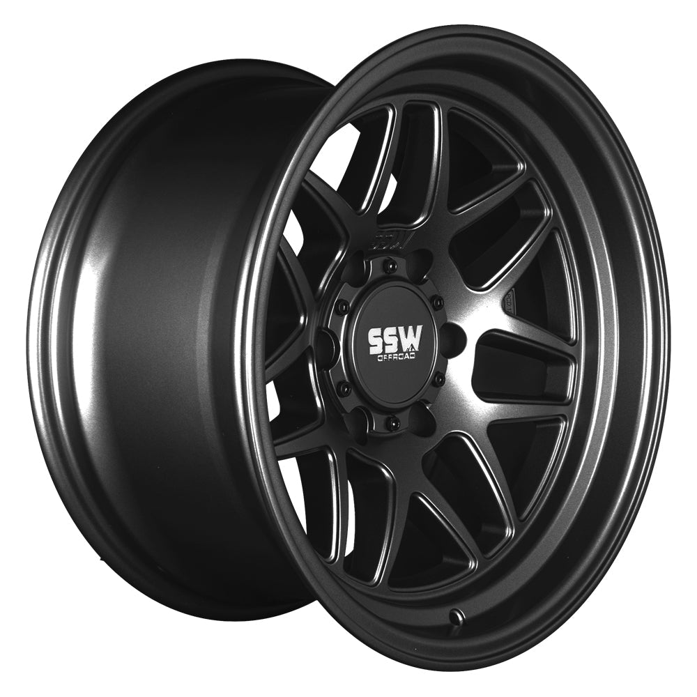 SSW Off-road Sierra in Matte Black - 17x9.0 with -25 Offset