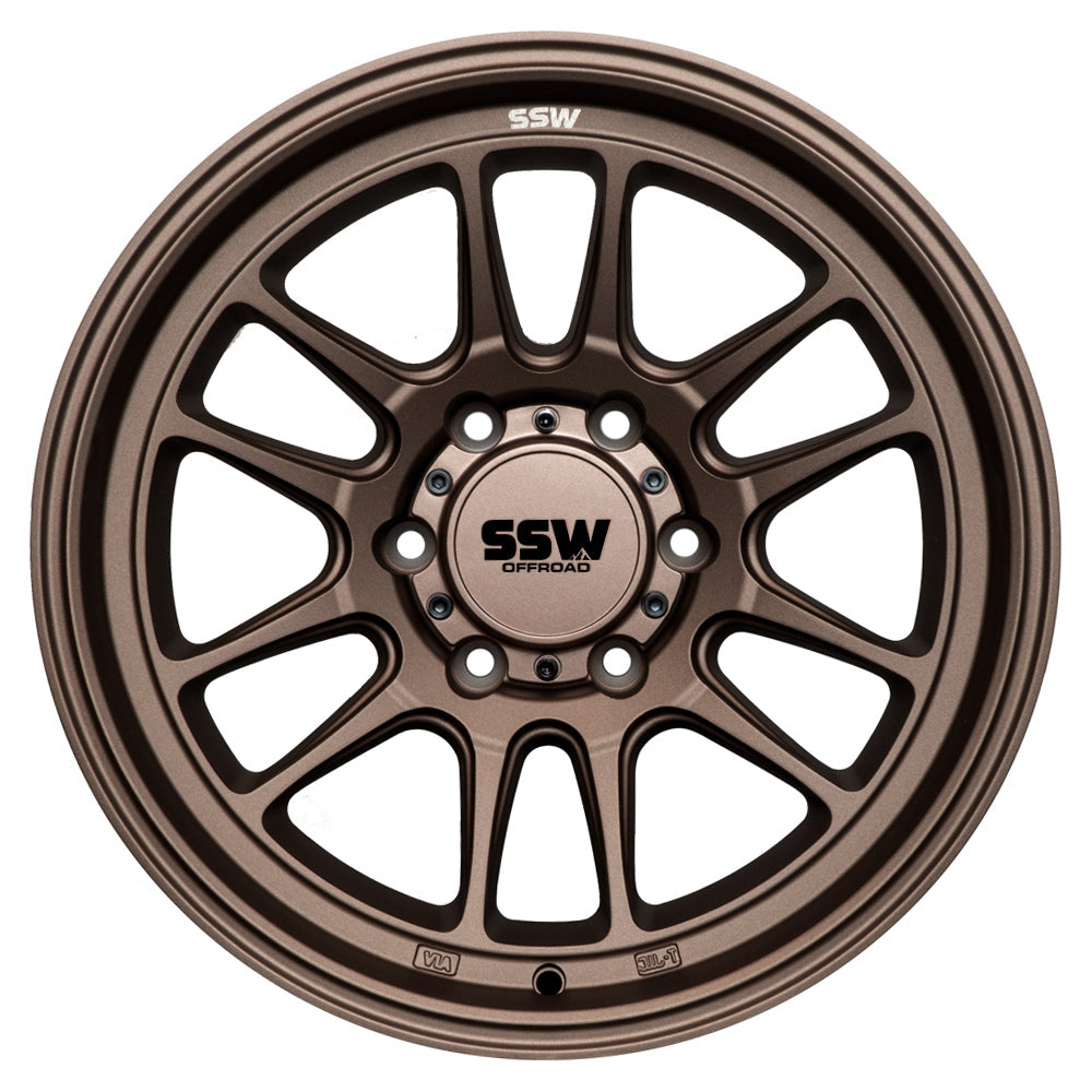 SSW Off-road Raptor in Matte Bronze - 17x9.0 with -12 Offset