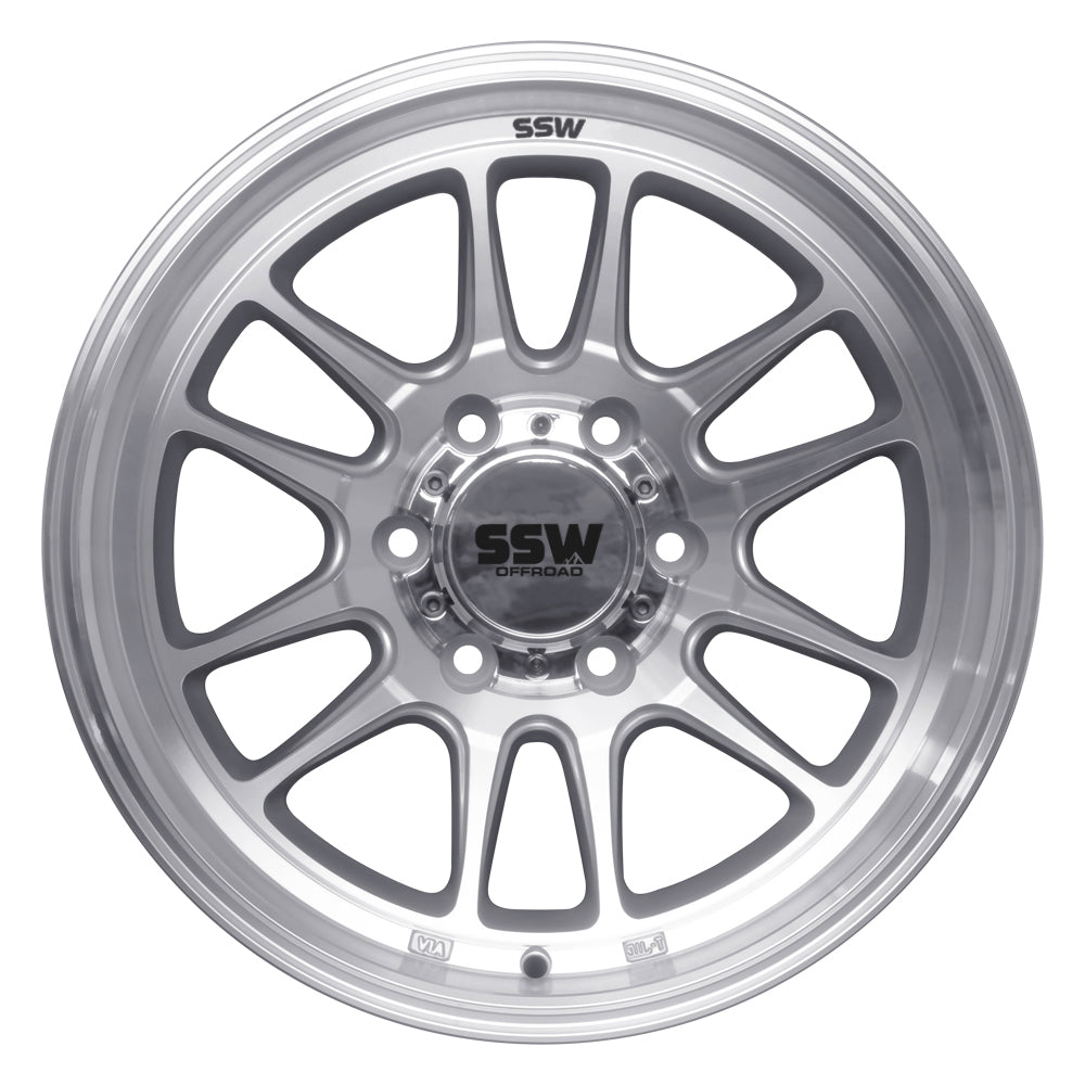 SSW Off-road Raptor in Machined Silver - 17x9.0 with -12 Offset