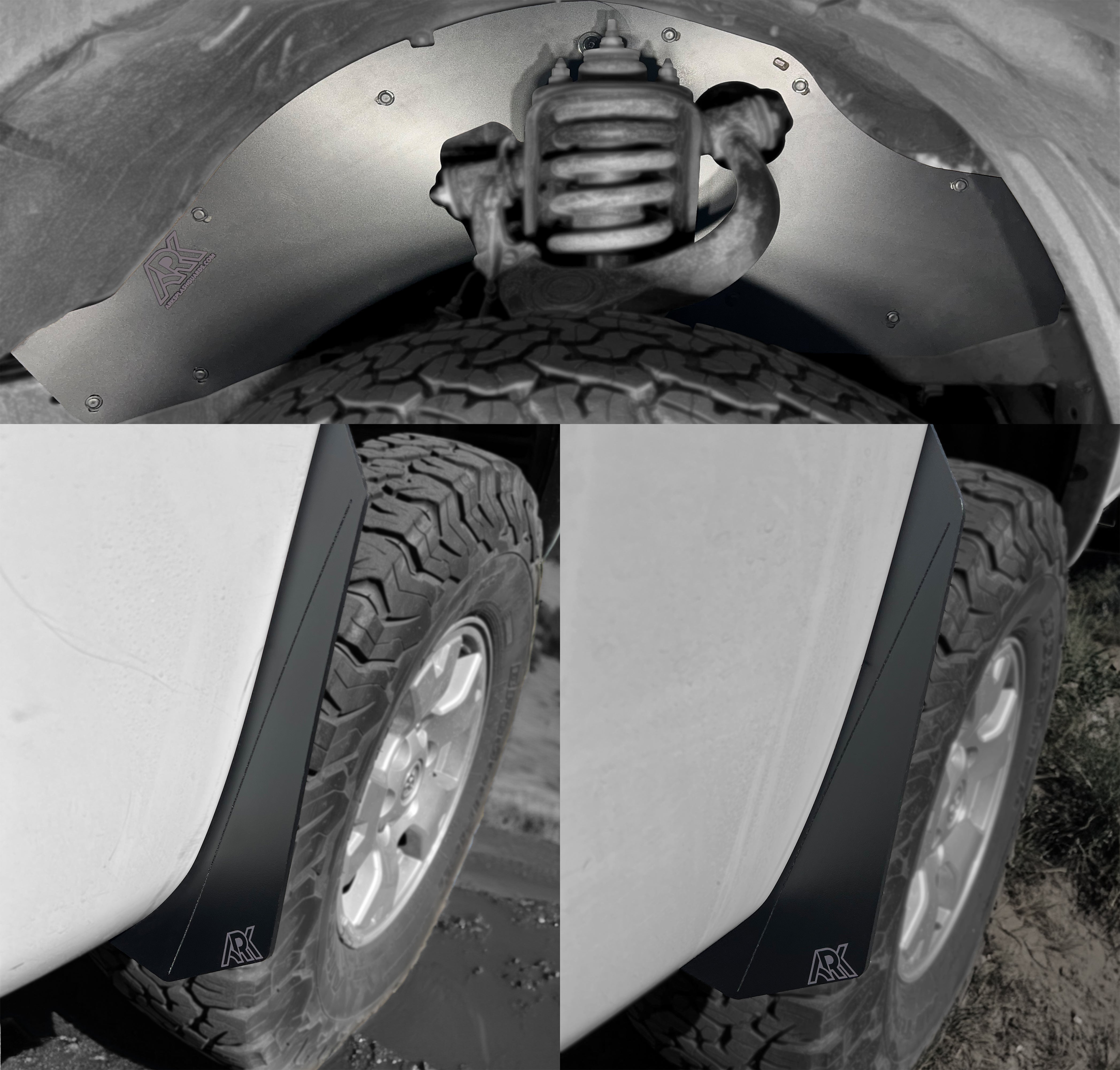 Ark Splash Guards TriXpoly Splash Guards & Micros for 2005–2015 Toyota Tacoma