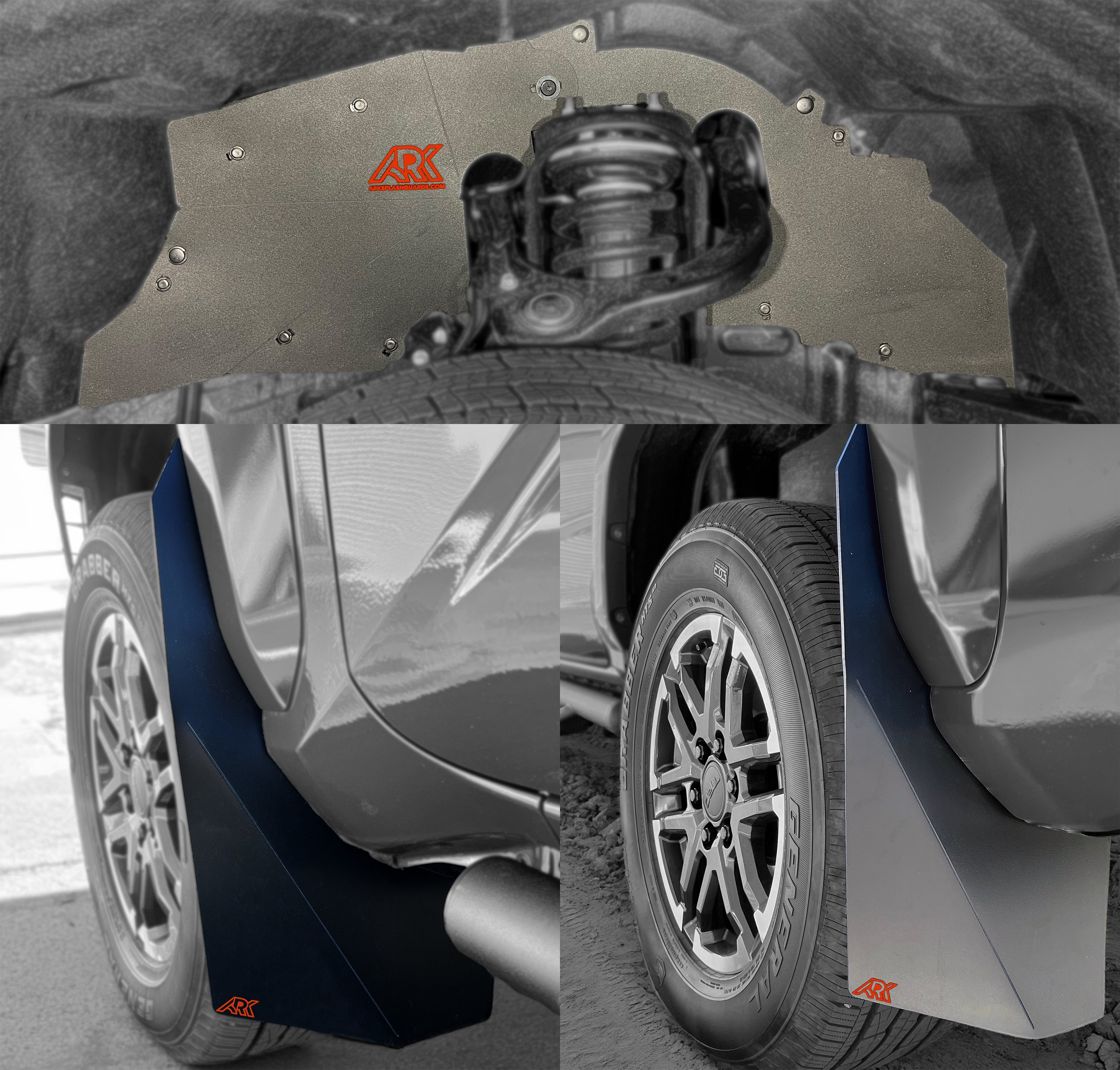 Ark Splash Guards TriXpoly Bundle for 2024+ Toyota Tacoma