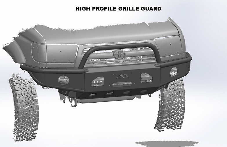 SRQ Fabrications Closed Wing Hybrid Front Bumper - DIY Kit for 1996–2002 Toyota 4Runner