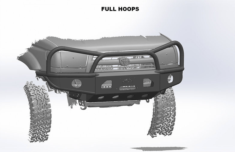 SRQ Fabrications Closed Wing Hybrid Front Bumper for 1996–2002 Toyota 4Runner