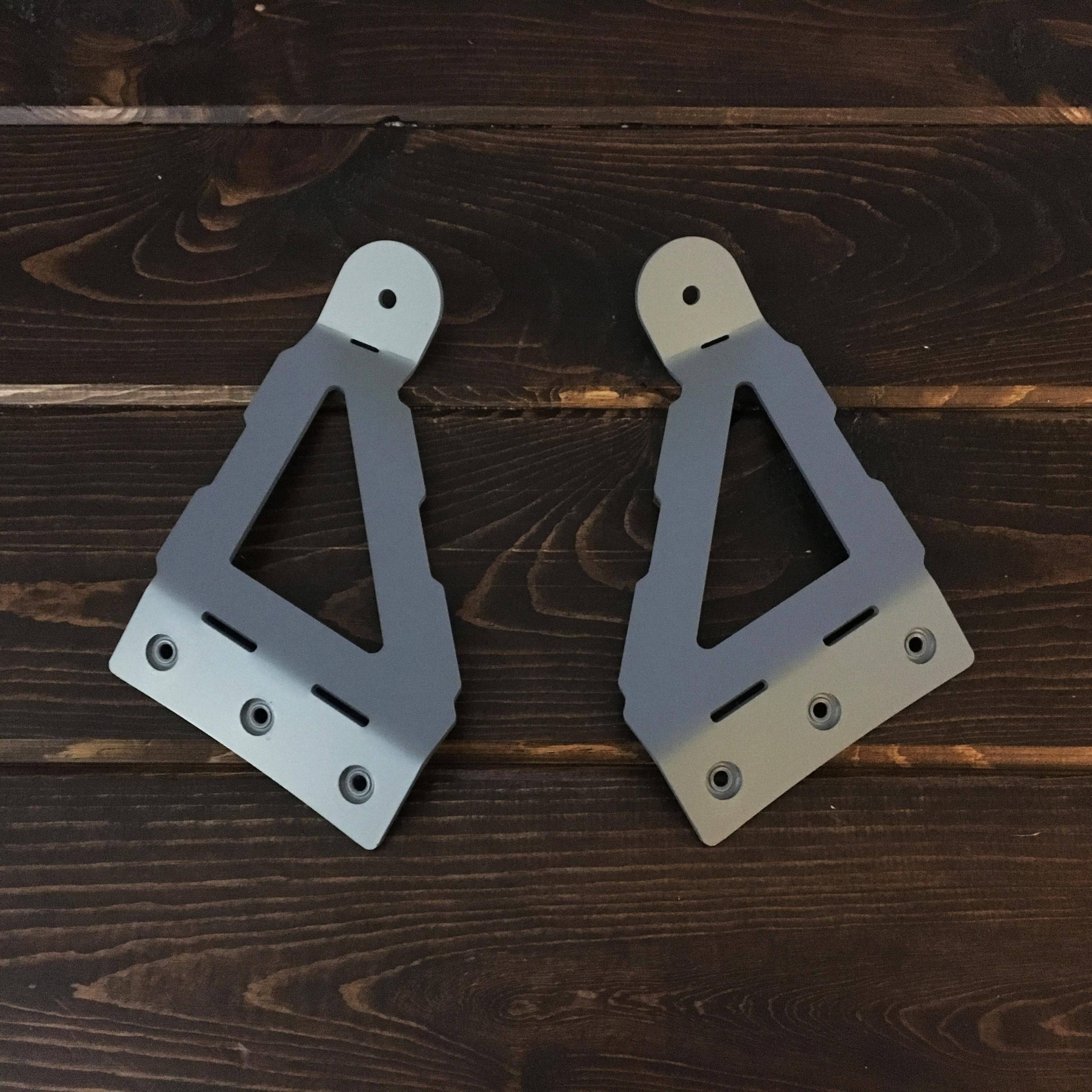 SRQ Fabrications 42" Curved Light Bar Brackets - Triangle for 1996–2002 Toyota 4Runner